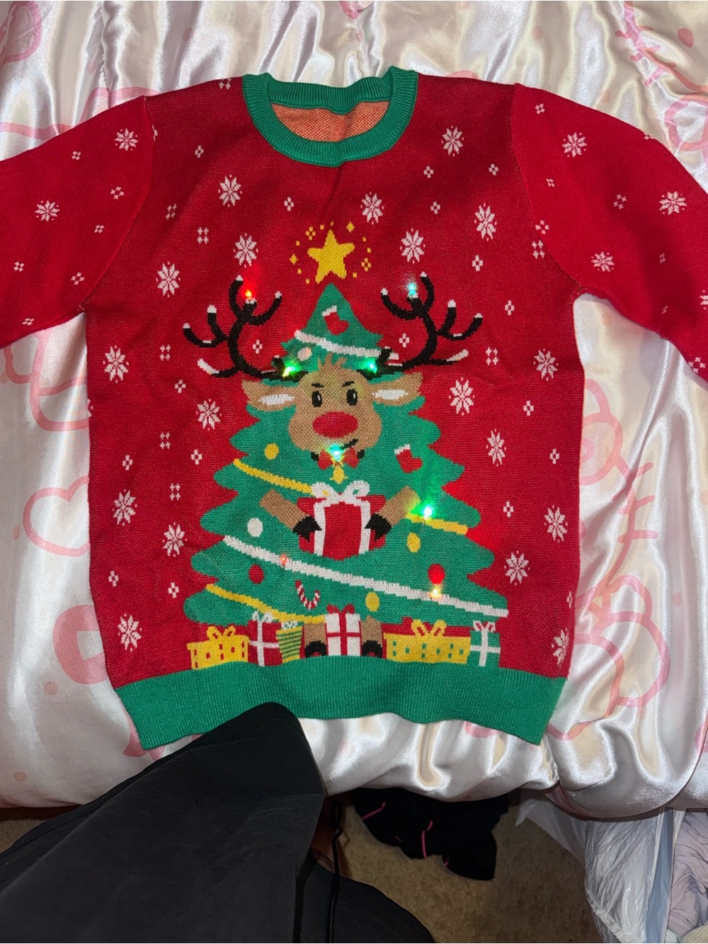 Light up Christmas kids sweater